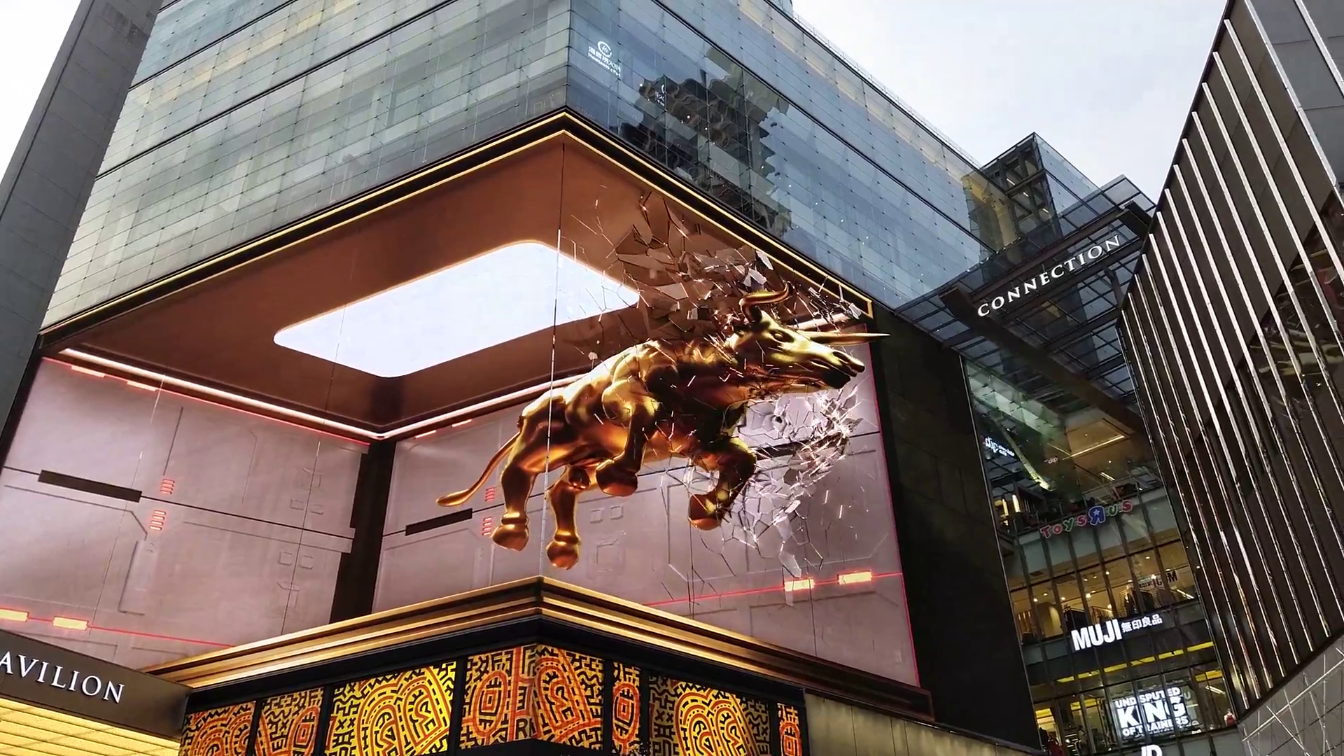 旅行影片 #26： 吉隆玻 柏威年 購物廣場 2021 | 3D Golden Bull 金牛獻瑞賀新禧！破窗而出 疫去不回！